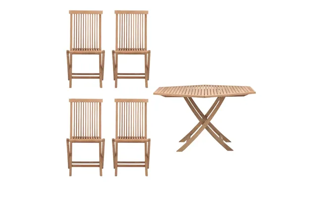 Skargaarden Viken Outdoor Dining Group - 1 Table And 4 Chairs