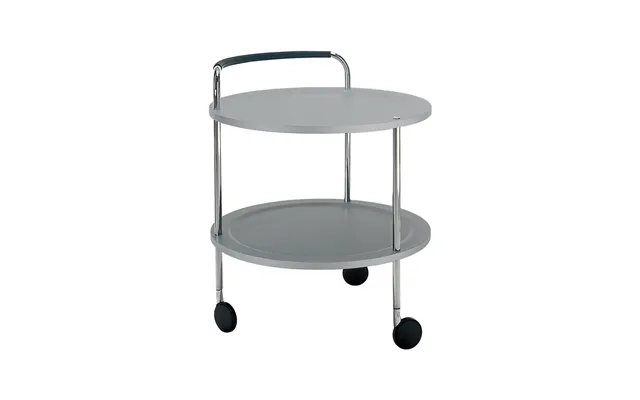 Smd Design Trolley Round Basic Serving Trolley Light Grey - Chrome Frame