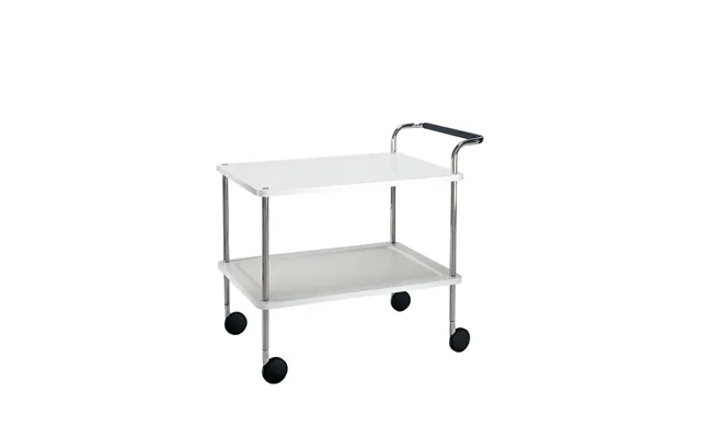 Smd Design Trolley Square Serving Trolley White - Chrome Frame