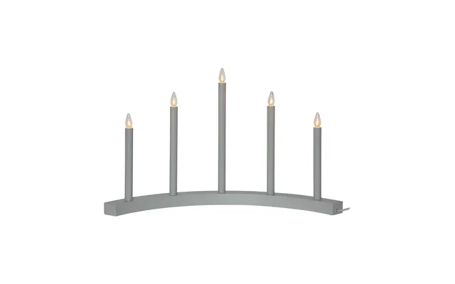 Star Trading Accent Advent Candle Grey