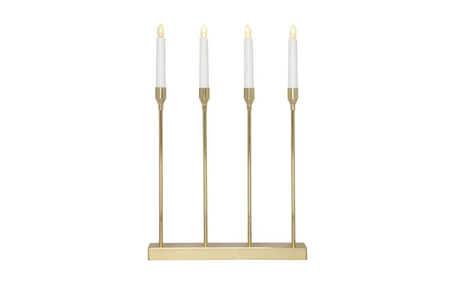 Star Trading Lottie Advent Candle Holder Brass