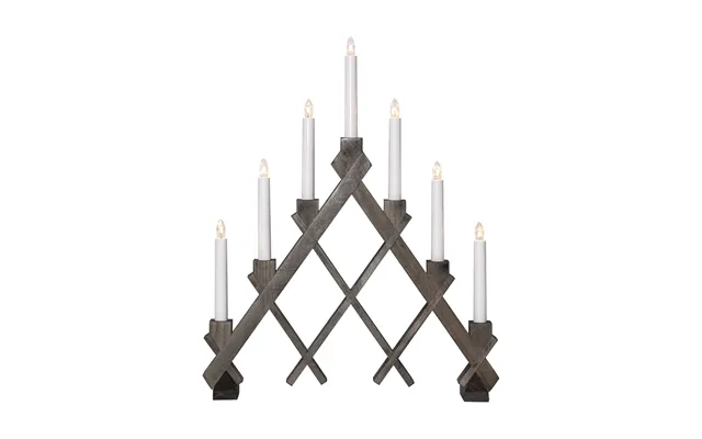 Star Trading Rut 7 Wooden Candle Holder 43 Cm Brown