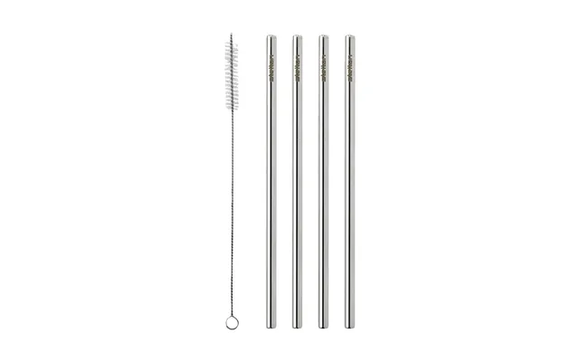 Stelton Stelton Reusable Straws 4-pack Steel