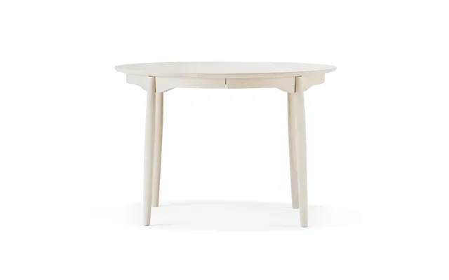Stolab Carl Dining Table Ø115. Divided Birch White Oil