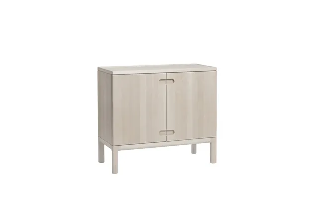 Stolab Prio Cabinet Low Birch White Oiled. Wooden Door