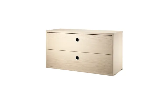 String String Cabinet With Drawers Ash Veneer - 78x30 Cm