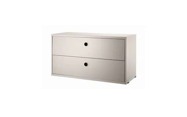String String Cabinet With Drawers Beige - 78x30 Cm
