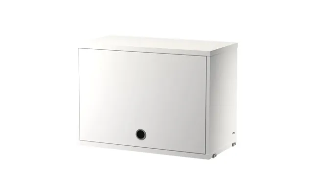 String String Cabinet With Flip Door White - 58x30 Cm