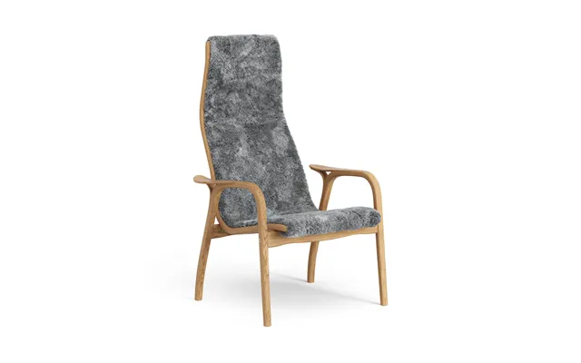 Swedese Lamino Arm Chair Oiled Oak Sheep Skin Scandinavian Grey Grey