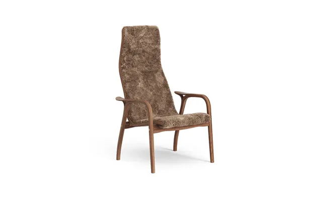 Swedese Lamino Armchair Sheepskin Sahara - Lacquered Walnut