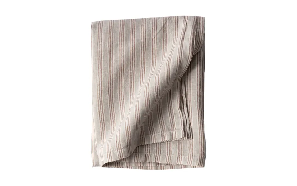 Tell Me More Tell Me More Tablecloth 145x270 Cm Hazelnut Stripe