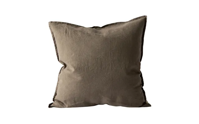 Tell Me More Washed Linen Cushion Cover 50x50 Cm Taupe