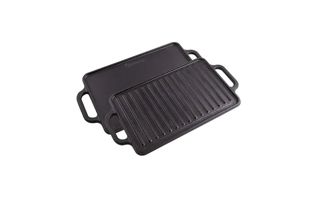 Victoria Cast Iron Reversible Griddle 21x33 Cm Black