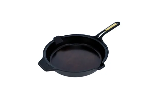 Victoria Signature Frying Pan Polished Cast Iron 25 Cm Black