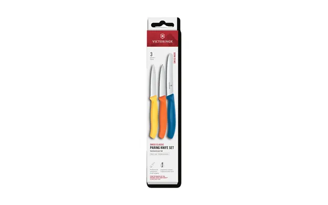 Victorinox Victorinox Swiss Classic Paring Knife Set - 3 Pieces Yellow-orange-blue