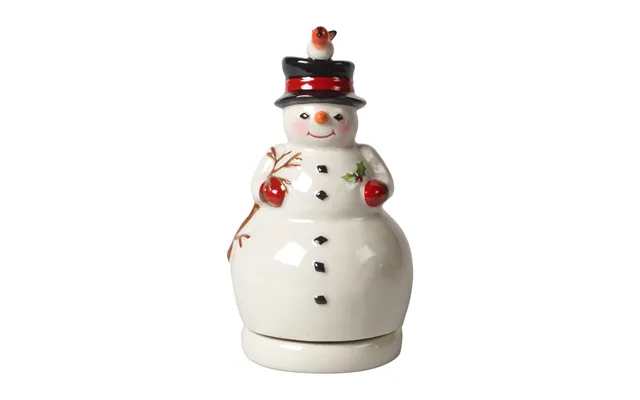 Villeroy & Boch Nostalgic Melody Snowman Music Box White