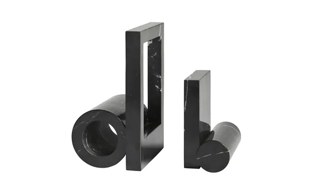 Woud Booknd Book Support Marble Black