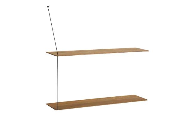 Woud Stedge Wall Shelf 80 Cm Smoked Oak