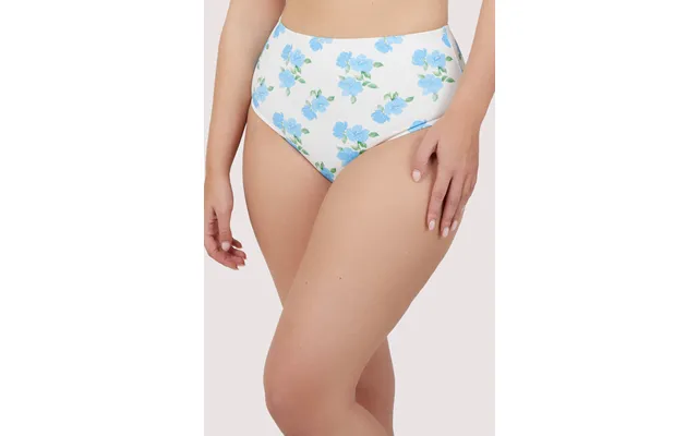 Amelia Mix & Match Watercolour Floral High Waisted Bikini Bottom 8