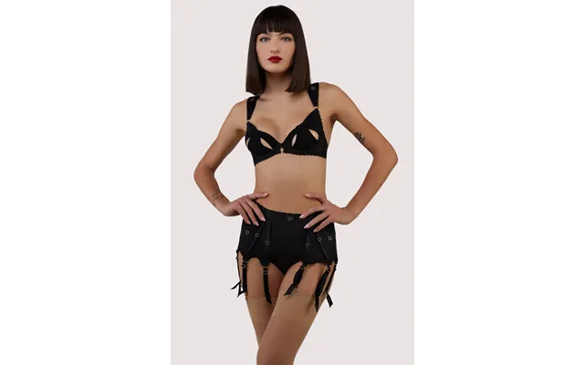 Anita Black Mesh 10 Strap Retro Fetish Suspender Belt 14