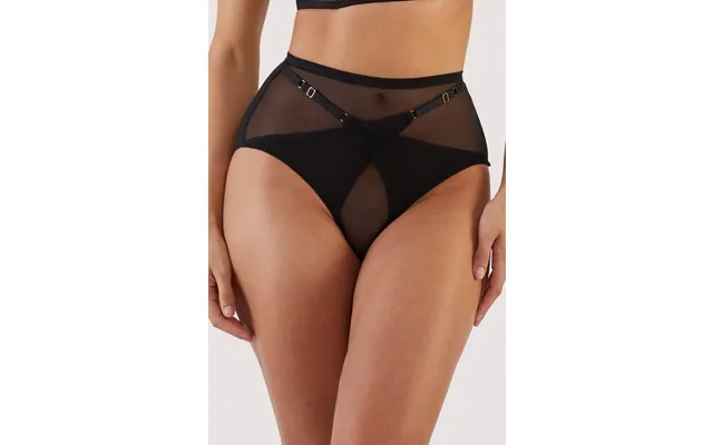 Eddie Black Crossover Wrap High Waist Brief Uk 26