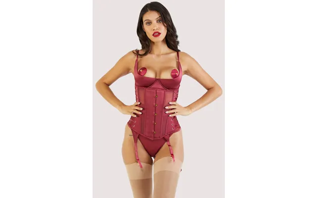 Etta Red Tie Underbust Corset 14