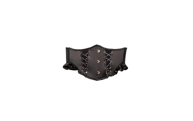 Marina Black Satin And Buckle Underbust Corset 10 product image