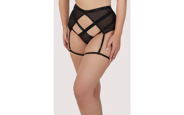Regent Black Mesh Harness Suspender 20