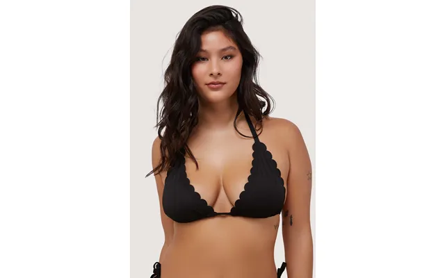 Sophia Fuller Bust Mix & Match Black Scallop Triangle Bikini Top 8d Dd product image