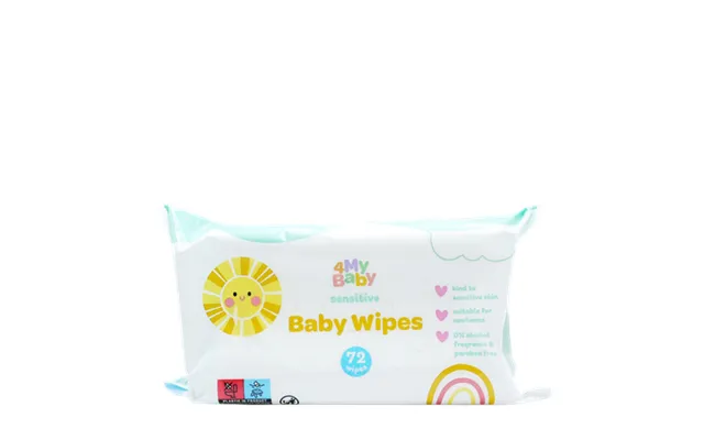 4mybaby Sensitive Baby Wipes - 72 Pcs