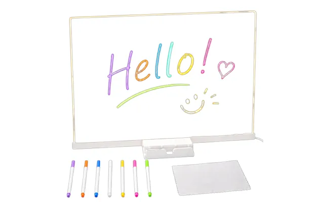 Acrylic Led Writing Board With Usb Power And Markers
