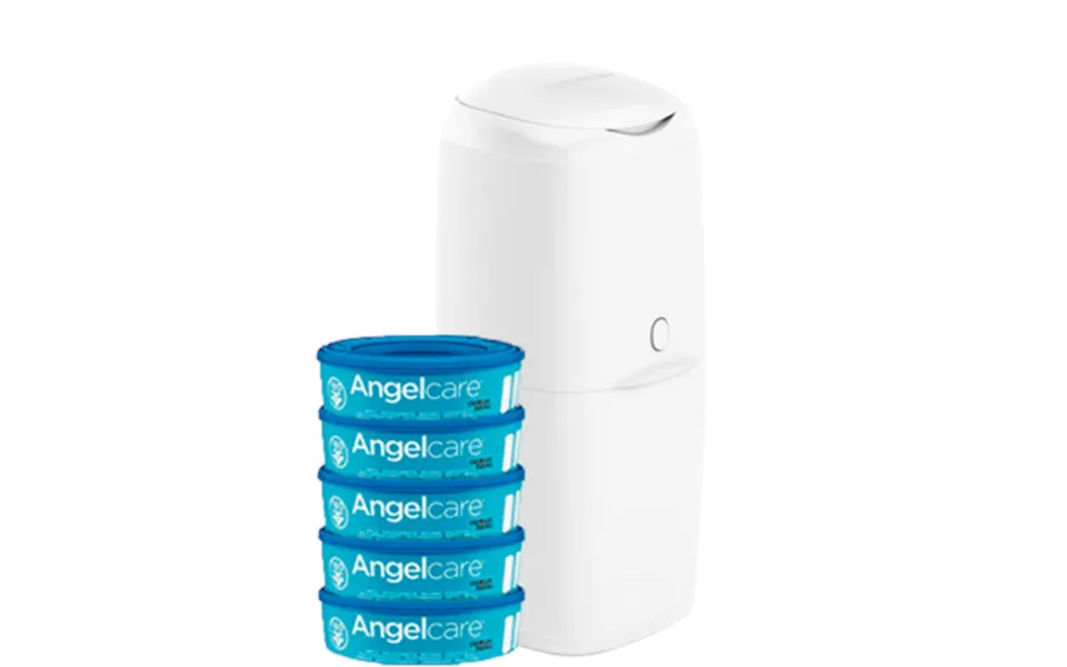 Angelcare Nappy Pail & 5 Refill Cassettes