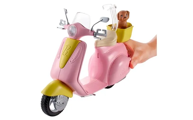 Barbie Mo-ped Scooter With Doll & Dog