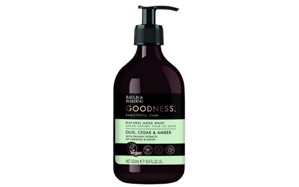 Baylis & Harding Goodness Oud Cedar & Amber Hand Soap - 500 Ml