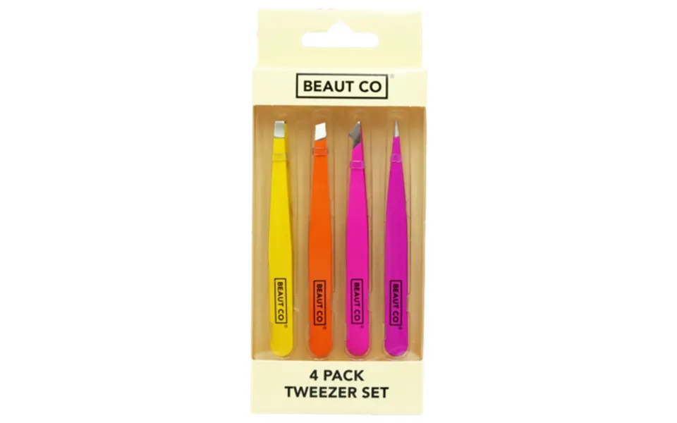 Beaut Co Tweezer Set 4 Pcs