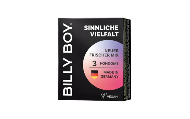Billy Boy Sensual Variety Condoms - 3 Pcs