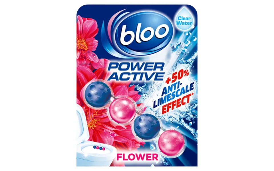 Blooo Power Active Flower Toilet Rim Block - 50g