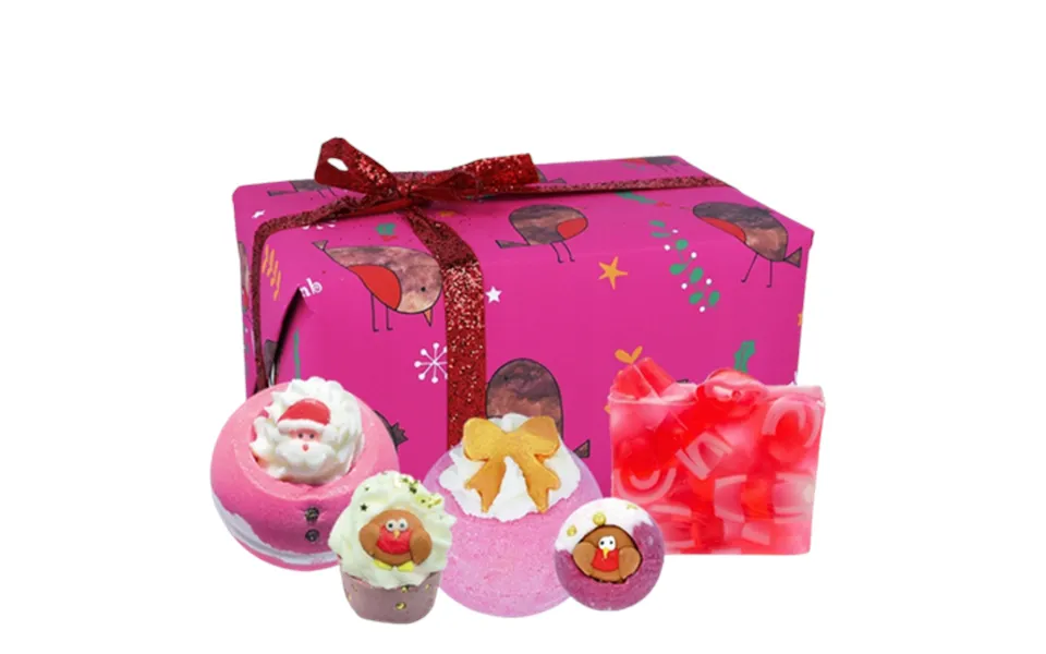 Bomb Cosmetics Robin The Red Christmas Gift Set 5 Pcs