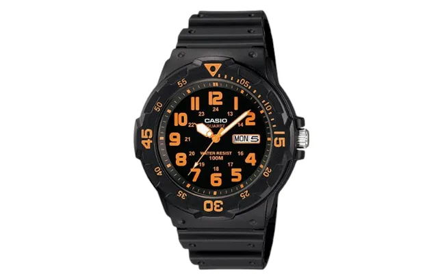 Casio Mrw-200h-4bvdf Analog Sports Watch - Black & Orange