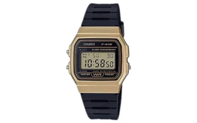 Casio Vintage F-91wm-9adf Men's Gold Tone Digital Resin Strap Watch