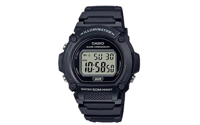 Casio W-219h-1avdf Illuminator Digital Sports Watch - Black