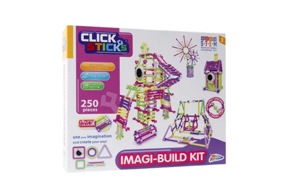 Click Sticks Imagi-build Construction Kit 250 Pcs