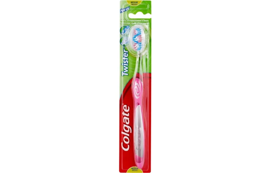 Colgate Twister Medium Toothbrush - Pink