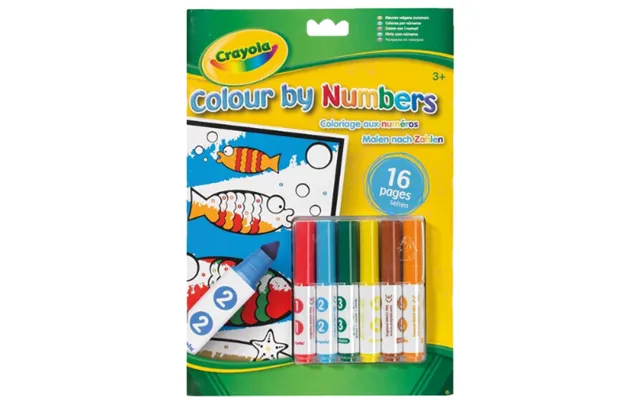 Crayola Colour By Numbers Colouring Book