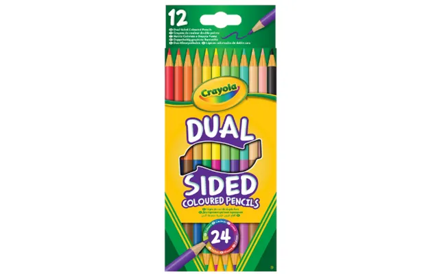 Crayola Dual Sided Coloured Pencils - 12 Pcs