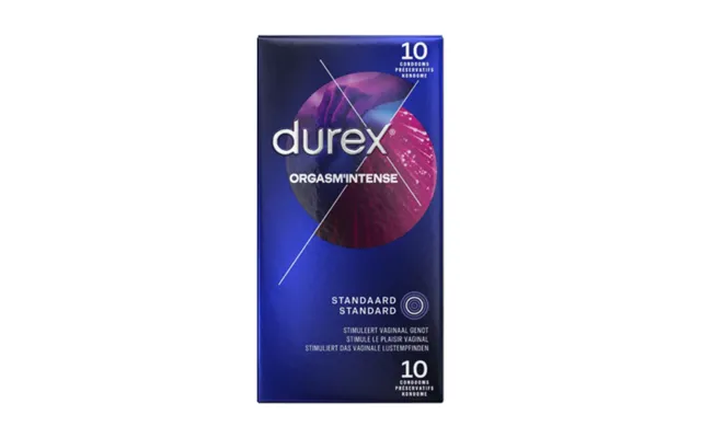 Durex Intense Orgasm Condoms - 10 Pcs