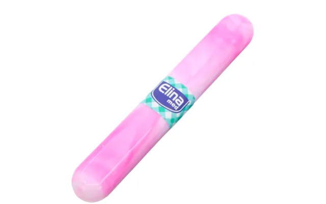 Elina Marble Toothbrush Case - Pink