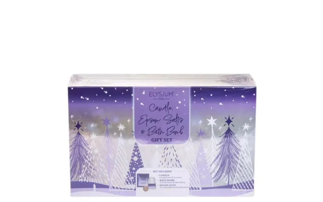 Elysium Spa Salts Jasmine Candle Bath Bomb Set 3 Pcs