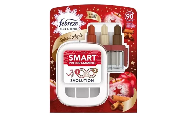 Febreze 3vol Spiced Apple Plug Starter Unit & Refill 20 Ml