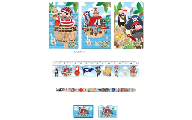 Fun Stationery Pirates 5 Pcs
